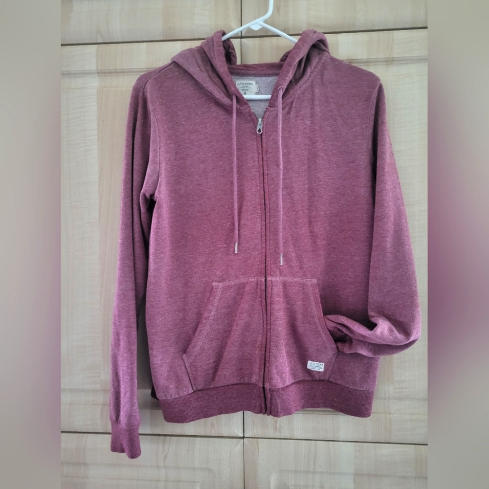 Volcom size small sweater. Red burgundy color unisex
